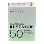 نوار تست قند خون گلوکوکارد 01 سنسور بسته 50 عددی