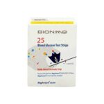 نوار تست قند خون بایونیم 25 عددی اصل مناسب دستگاه‌های Bionime