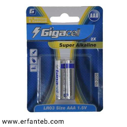 باتری نیم قلمی گیگاسل Super Alkaline